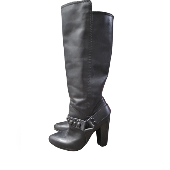 Modern Vintage Knee-High Boots - Picture 2 of 9